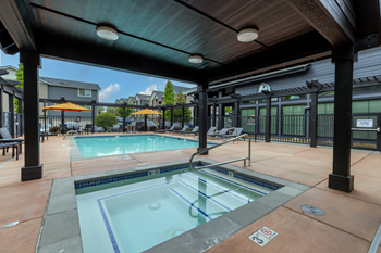 Seasonal outdoor swimming pool and spa